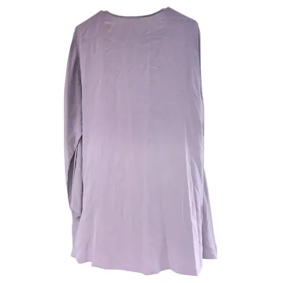 Eileen Fisher Purple Silk Ombre Cardigan – Size XL - Picture 2 of 3